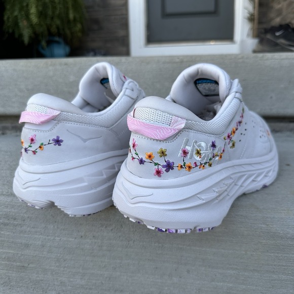 Men\'s Size 14 Hoka One One Bondi L BP‎ Anthropologie Vibrant Bloom Running Shoes main image 4